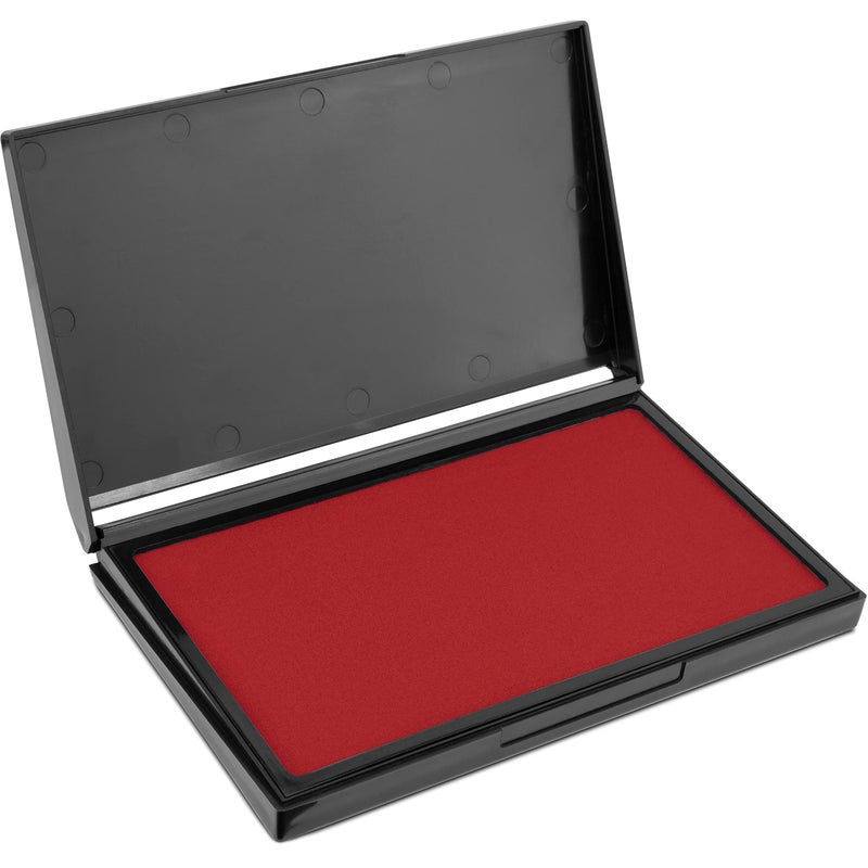 ماكس مارك وسادة ختم حمراء كبيرة من MaxMark - 4-1/4 بوصة × 7-1/4 بوصة - وسادة لباد عالية الجودة - Image 1